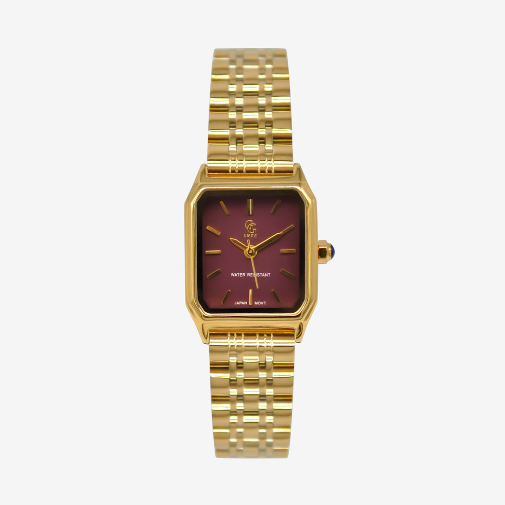 Montre Clémence | Dorée - Bordeaux