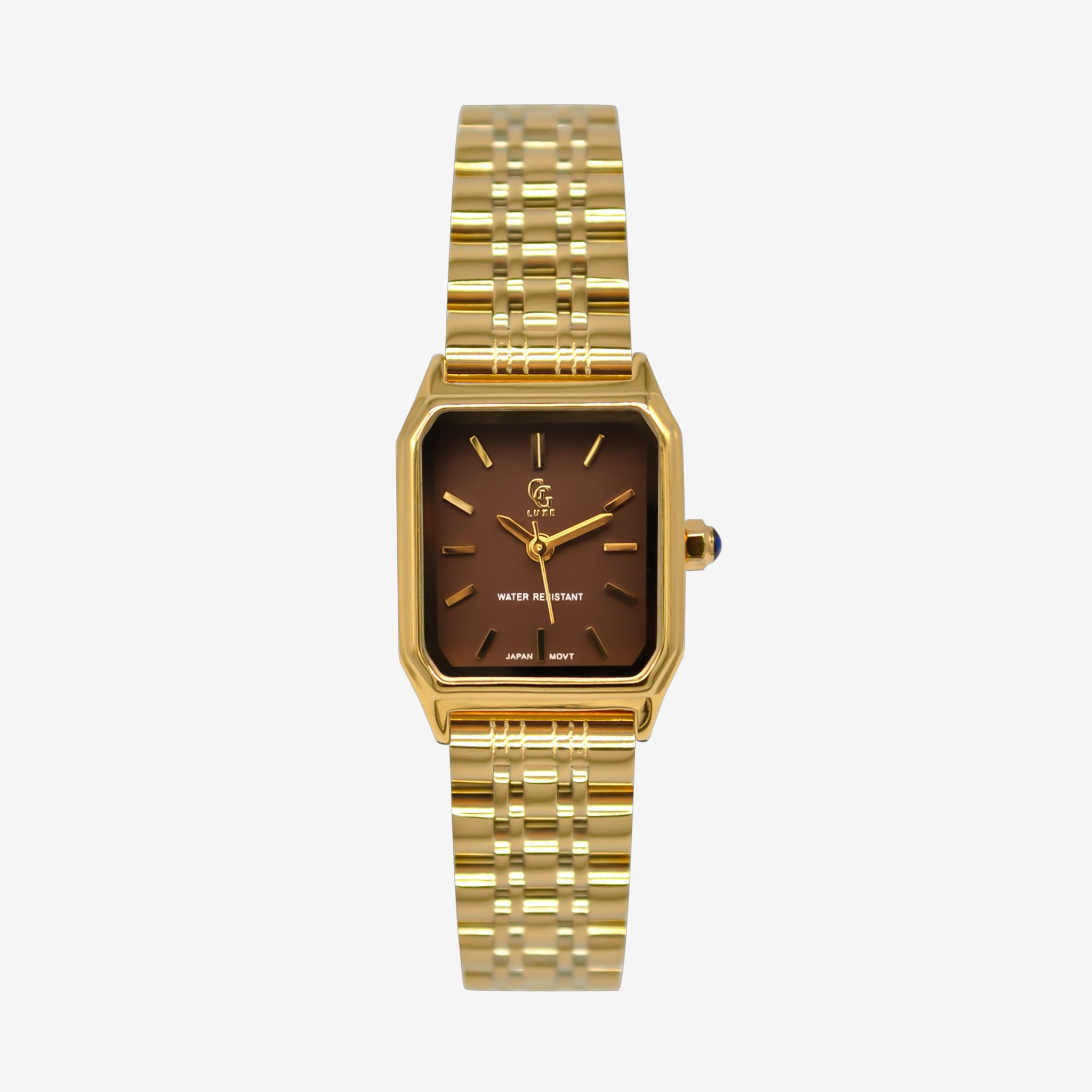 Montre Clémence | Dorée - Marron