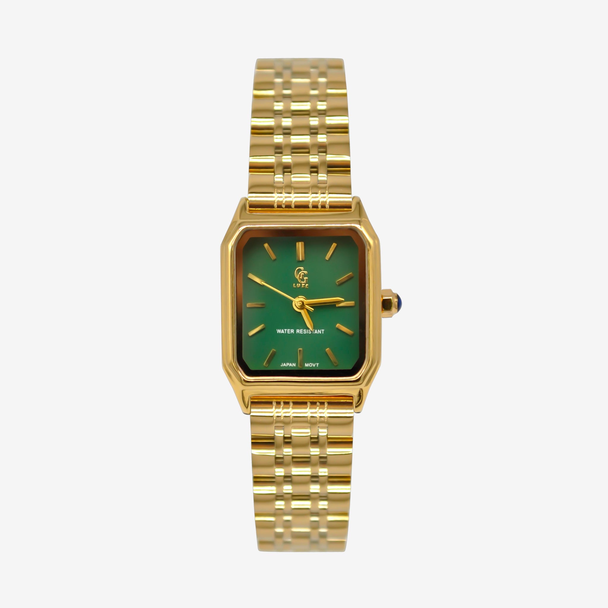 Montre Clémence | Dorée - Verte