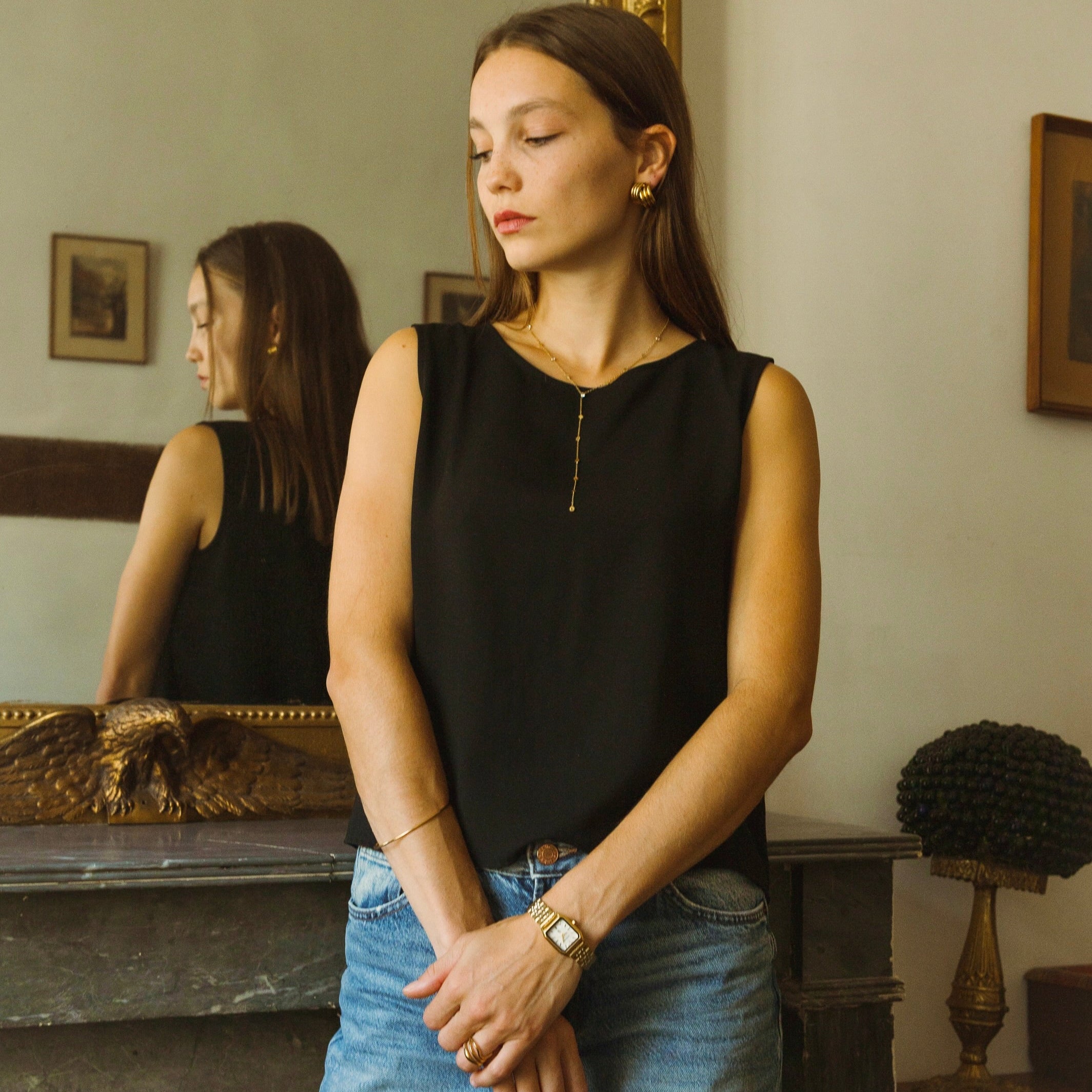 Montre Clémence | Dorée - Blanc