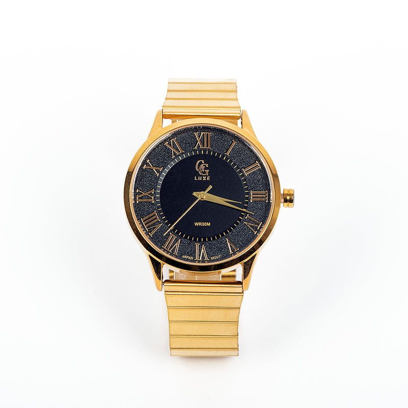 Montre Romain Or Bleue