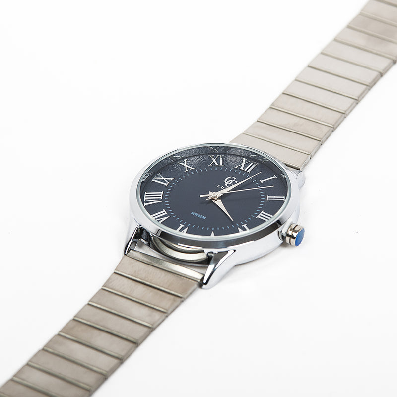 Montre Romain Argent Bleu