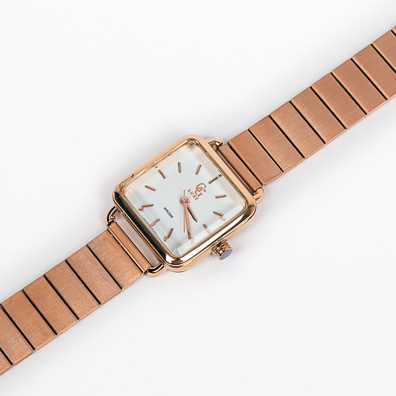 Montre Eva OR Rose Blanc