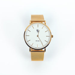 Montre Valentin Gold White